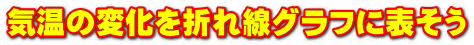 気温の変化を折れ線グラフに表そう