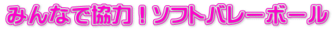 みんなで協力！ソフトバレーボール